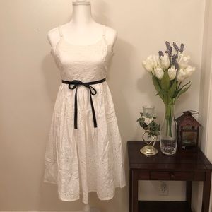 Sleeveless White Dress